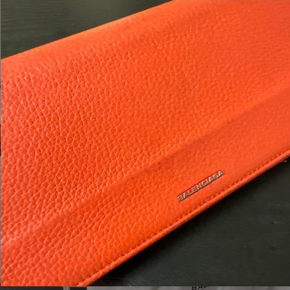 Balenciaga Calfskin Leather Burnt Orange Wallet Full Inclusion (EUC) - Picture 3 of 16